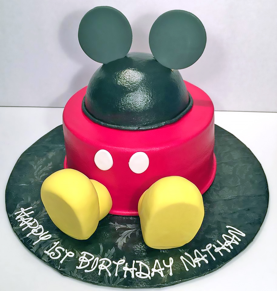 1st Birthday, Boys, Cake, Mickey Mouse