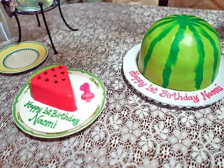 1st Birthday, Birthday, Cake, Kids, Watermelon