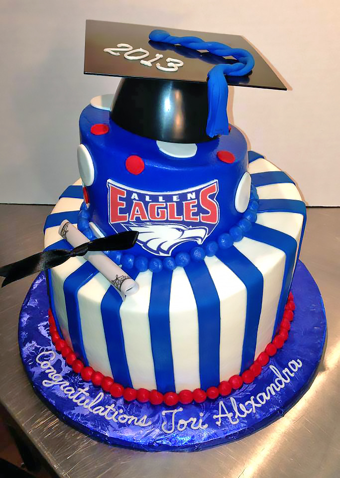 2tier, Allen Eagles, Cake, Graduation, High School