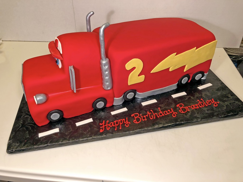 Boys, Birthday, truck, Cake