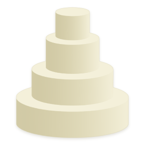 Isometric Wedding Cake 3D Render